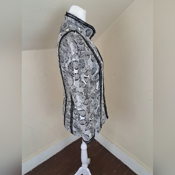 Andrew Gn Suit Jacket Black/White Size 40(M) - Picture 4 of 16